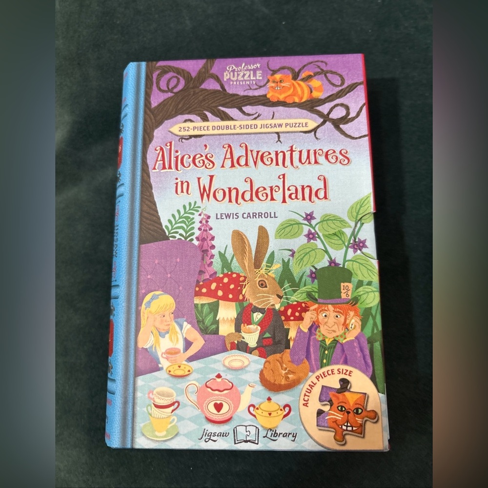 NOT AVAILABLE Alice's Adventures Wonderland Professor Puzzle Jigsaw Library